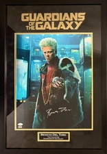 Benicio Del Toro autographed suede framed 16x20 Guardians of The Galaxy JSA COA