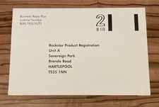Sony PlayStation 2 PS2 Promo Inserto Rockstar Giochi Scheda Registrazione Prodotto 