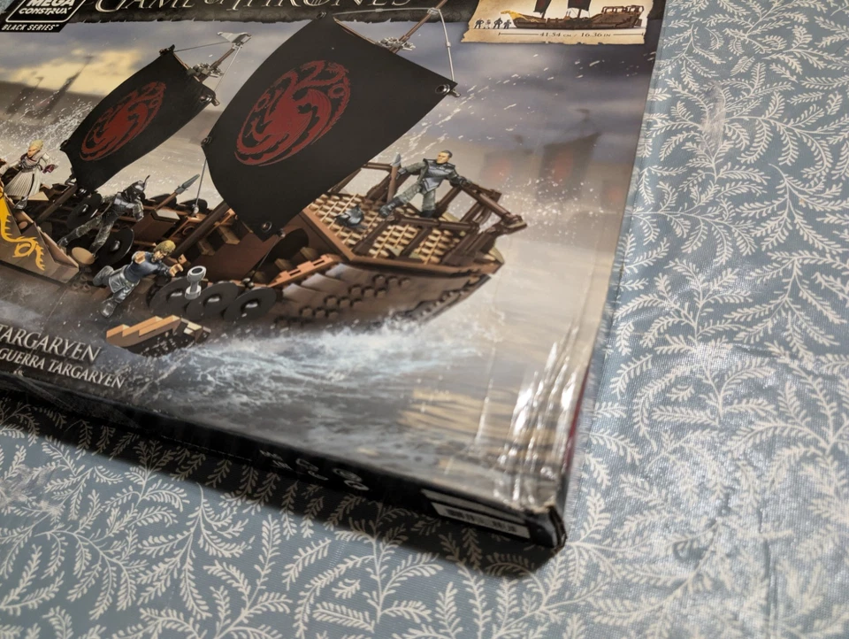 Mega Construx Serie Negra Juego de Tronos Targaryen Nave de Guerra Kit de Construcción Foto 2 de 3