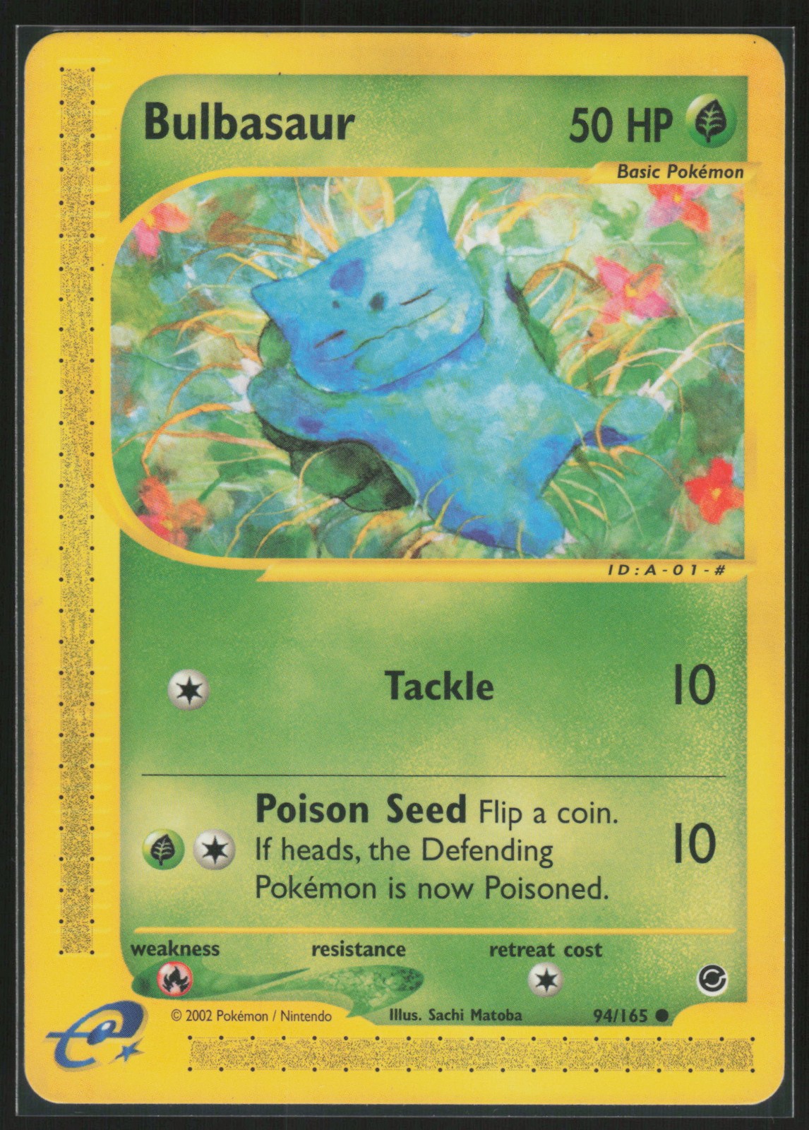 Pokemon Bulbasaur (94) Common Normal Expedition 2002 094/165 NM