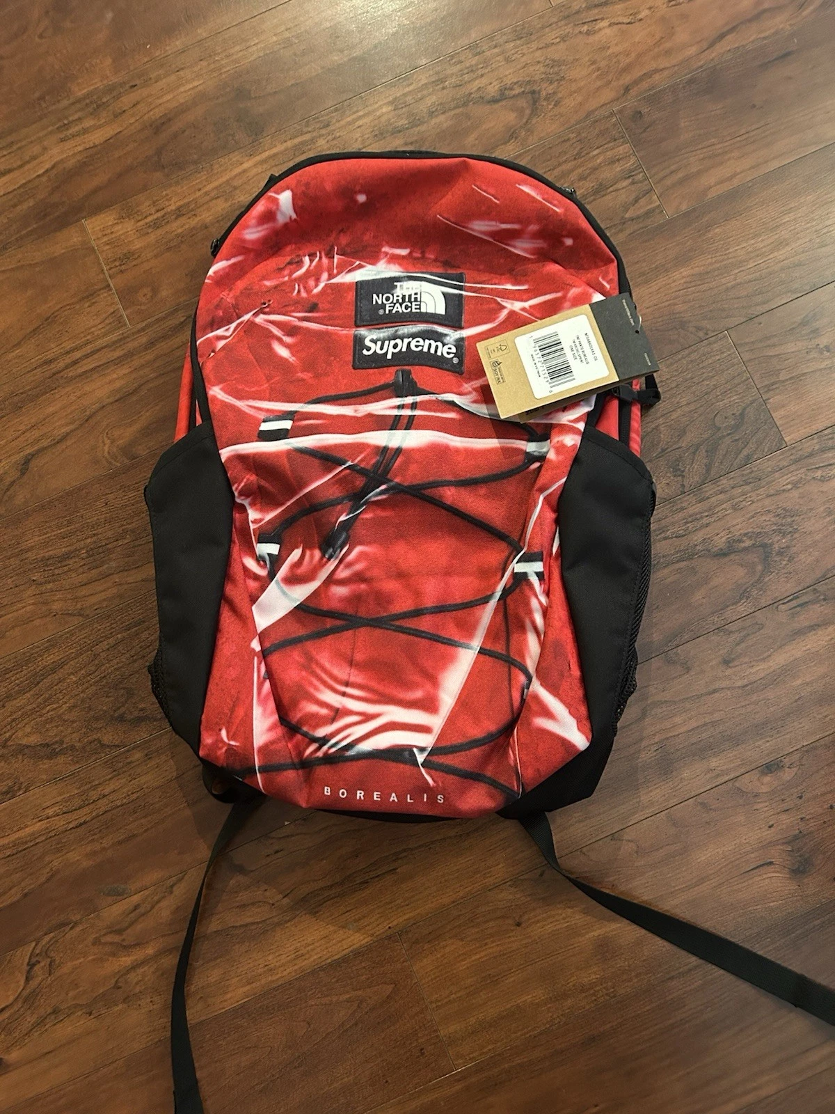 Sac à dos Supreme The North Face imprimé Borealis trompe l'oeil rouge SS23
