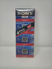 Sony 8mm Video Metal Cassette P6-120MP 120 Minute 4 Pack NEW