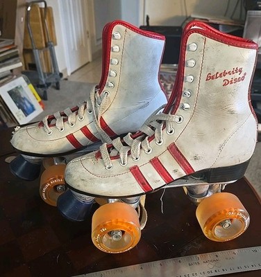 Rare Vintage VTG Marco Polo Celebrity Disco Roller Skates  Size 8 Used