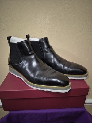 Maison Forte - Nero Hybrid Leather Black Boot, Size 11.5 - Gently Used in Box