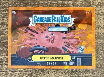 2024 Topps Garbage Pail Kids Sapphire Orange Refractor /25 Hit N' Ronni 285b
