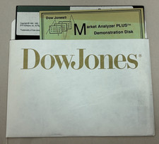 DOW Jones Market Analyzer Plus Demo Disk - 5.25” Floppy Disk