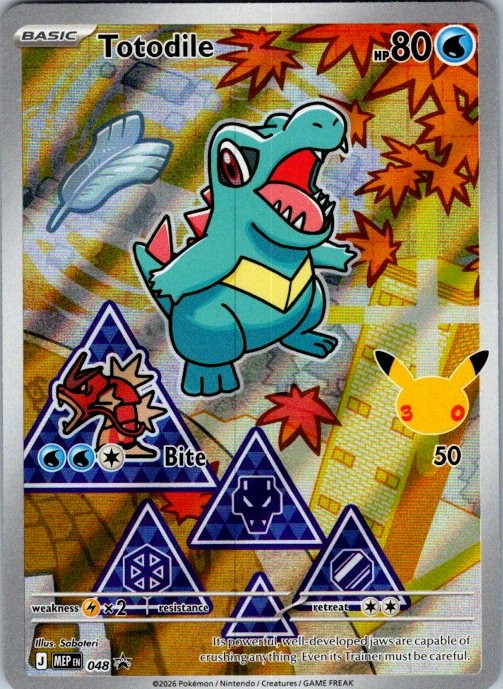 Totodile 048 Promo ME: Mega Evolution Promo Pokemon Holo Near Mint