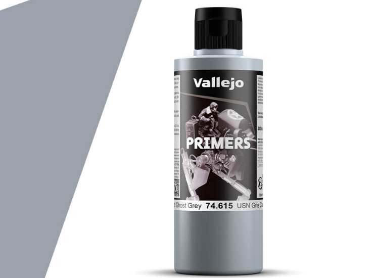 Vallejo VA74615 200ml - Acrylic Polyurethane - Primer USN Light Ghost Grey FS363