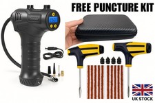 Portable Tyre Inflator Pump + Puncture Repair kit