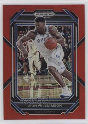 2023-24 Panini Prizm Draft Picks Red Prizm 44/299 Zion Williamson #73 qf8