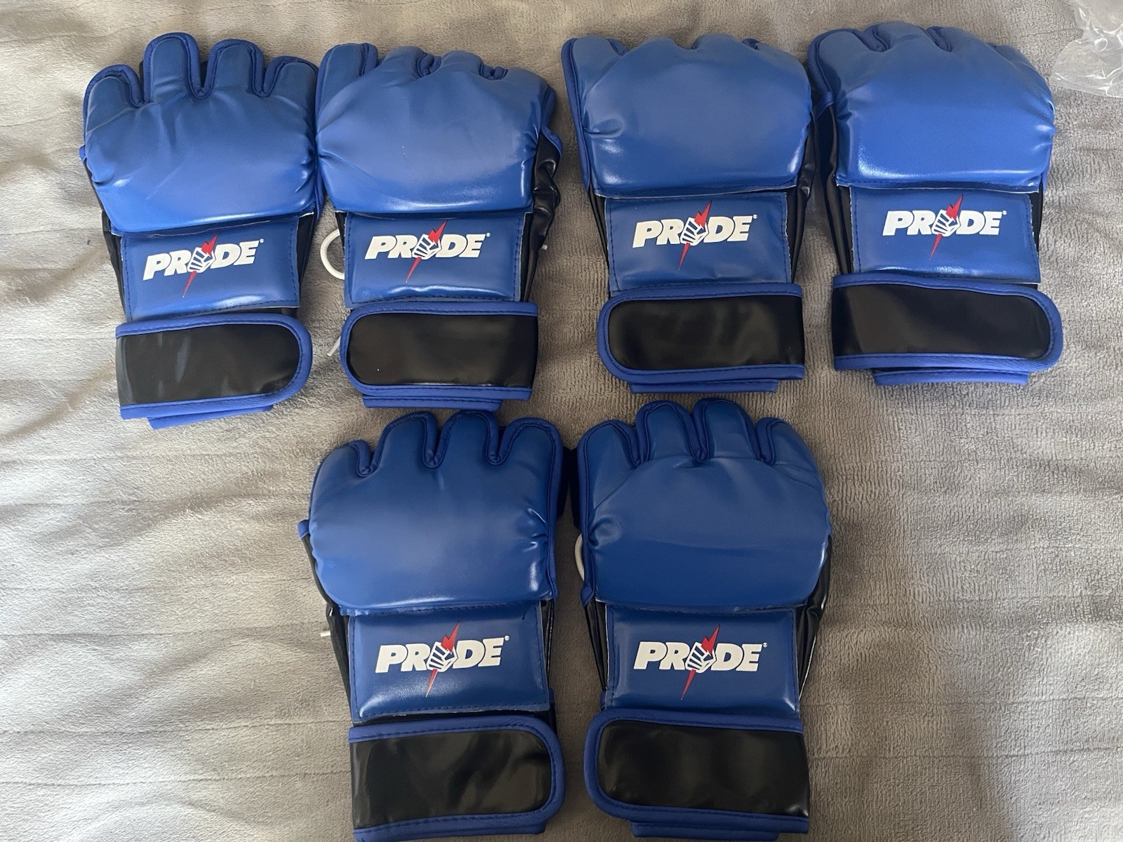 3 Pairs of Pride FC Replica MMA Gloves