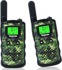 Walkie Talkies for Kids Camouflage Toys 2 Way Radios 22 Channels Long Range Gift