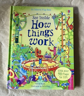 See Inside How Things Work An Usborne Flap Book by Conrad Mason - Hardcover
