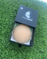 PrettyWell Silicone Nipple Covers Nude Reusable Breast Petals Adhesive -New