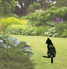 Personalized Cat Memorial Stake, Custom Pet Loss Garden Decor