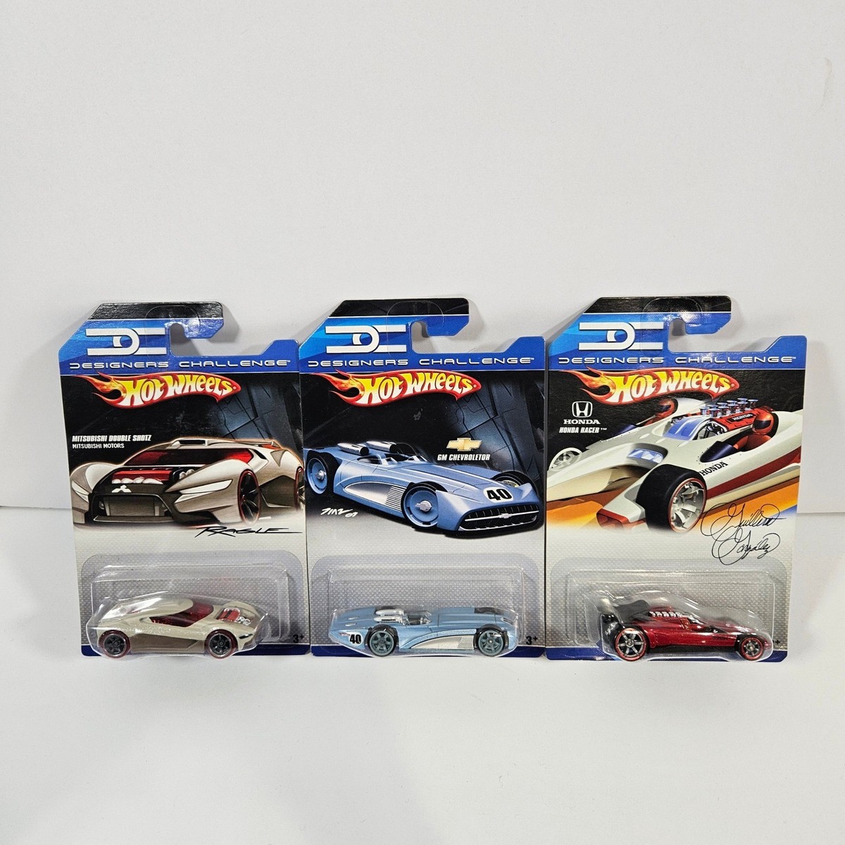 Hot Wheels Designer Challenge Lot of 3 Mitsubishi Double Shotz