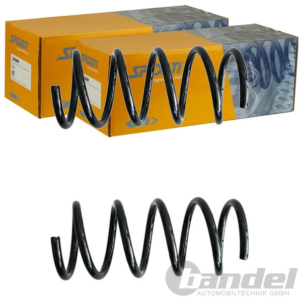 2X Spidan Fahrwerksfedern Hinten Passend FÜR Fiat Panda Links+Rechts-image