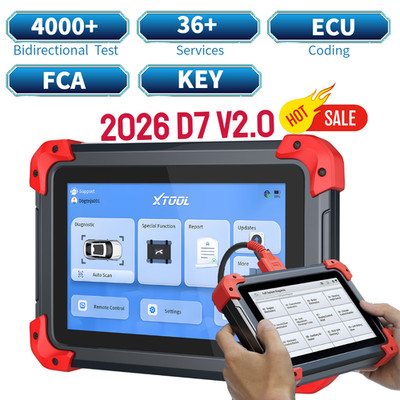 XTOOL NEU D7 V2.0 OBD2 Diagnosegerät Bidirektionaler KFZ Auslesegerät ECU Coding