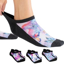 3 PCS Diabetic Ankle Socks Women Men Low Cut Non Binding Neuropathy Set