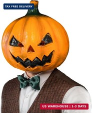 CreepyParty Jack-o-Lantern Mask, Costume for Halloween Party
