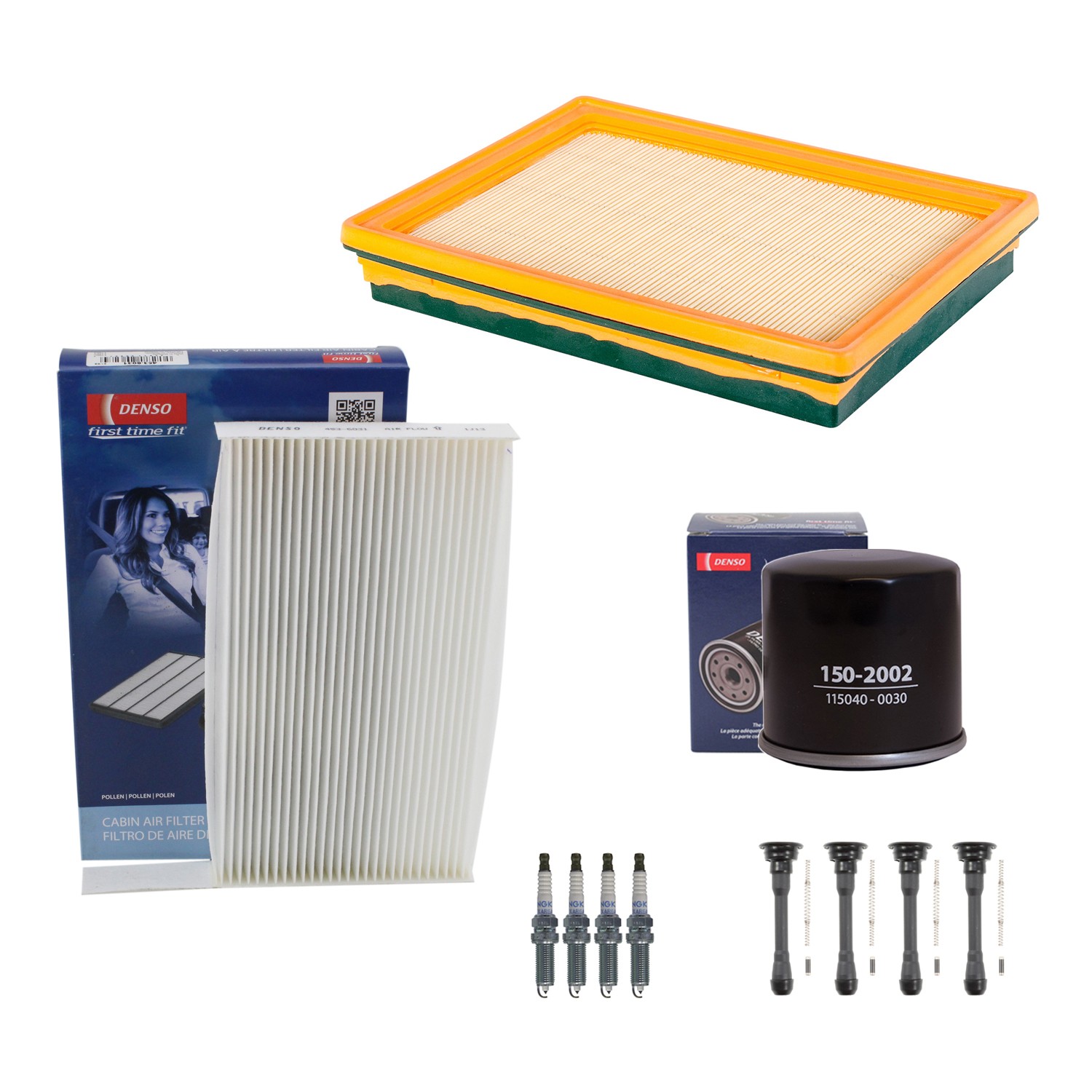 Denso Tune Up Kit NGK 4 Spark Plugs  Boots Kit for Sentra 1.8L L4 MRA8DE 13-15