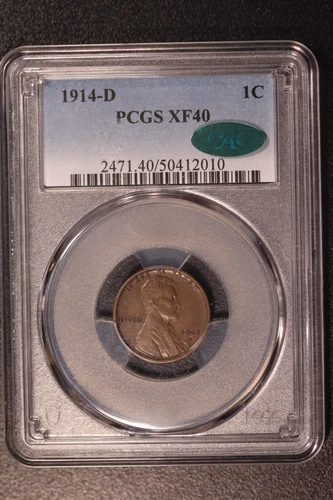 1914-D Lincoln Cent | PCGS XF40 | FRESH FROM A BOSTON COLLECTION | LOT S-3