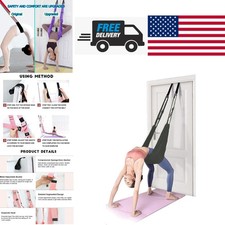 Portable Stretching Strap 67 Inch Adjustable for Leg Waist and Back Flexibility