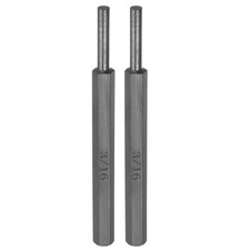 2pcs Pin Punch 3/16" Non-marring Drive Punch Carbon Steel for Watch Repair