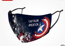 Kids face Mask Adjustable ,Marvel Serius Free Ship 2 pack