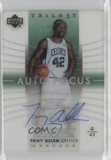 2004-05 Upper Deck Trilogy Auto Focus Tony Allen #AF-TA Auto 0m0