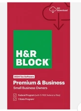H&R Block Tax Software Premium & Business 2024, PC Only (Email CODE)ONLY