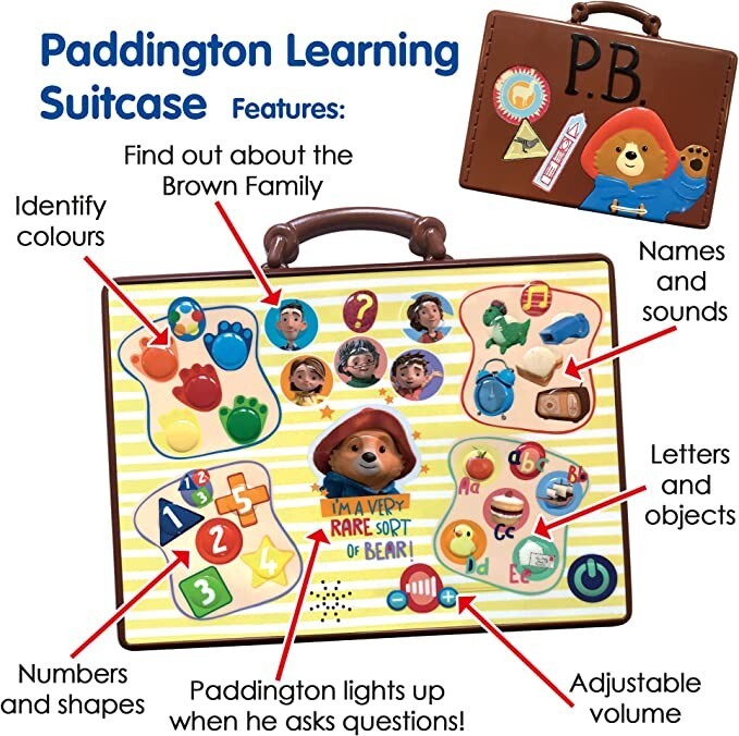 Paddington Bear Learning Suitcase Interactive Tablet for sale