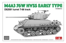 Rye Field Model 1/35 M4A3 76W HVSS Early Type w/D82081 Turret T-66 Track