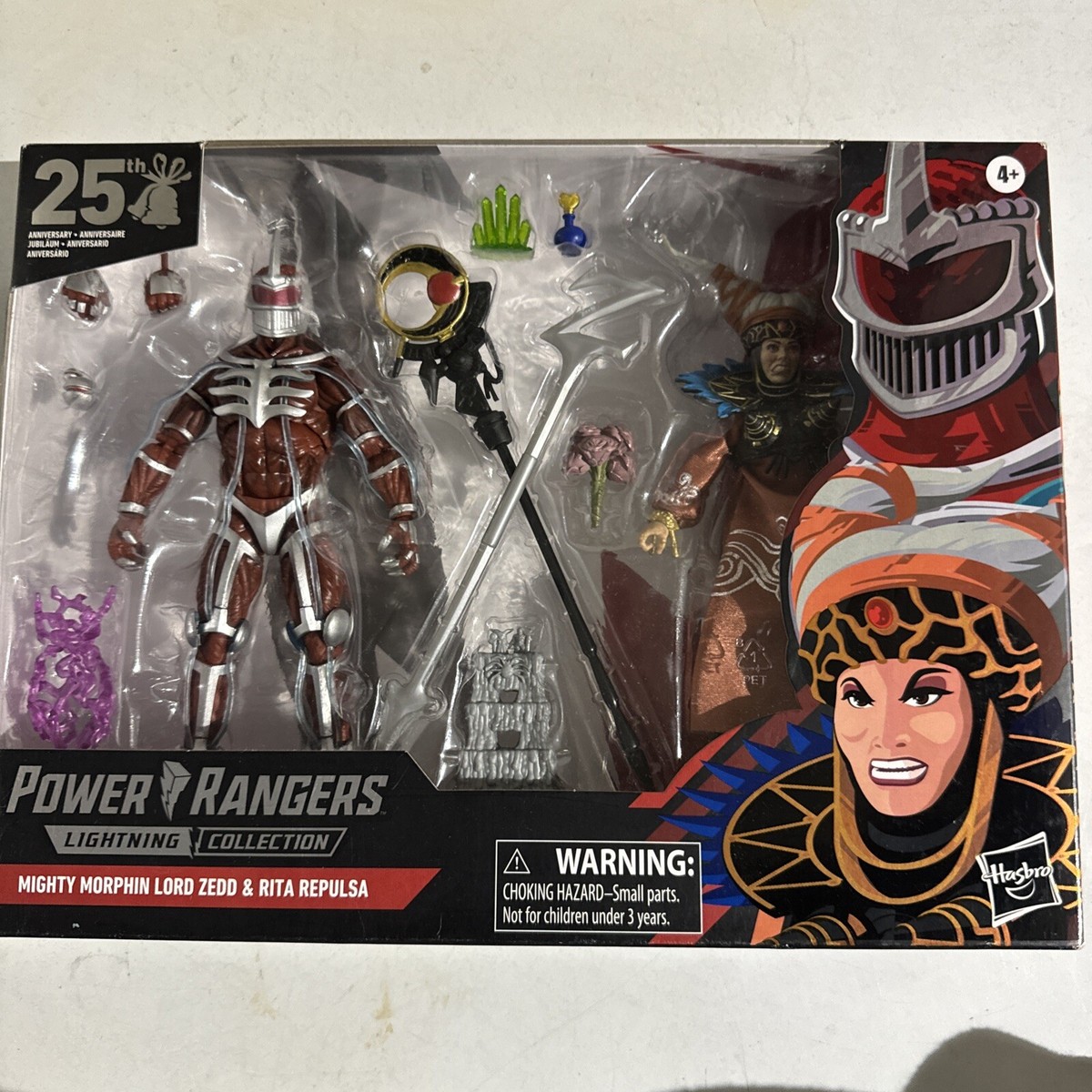 Hasbro Lord Zedd & Rita Repulsa 6” Action Figure 2 Pack Power Hasbro Lord Zedd & Rita Repulsa 6” Action Figure 2 Pack Power