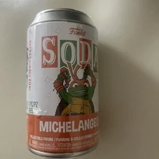 Funko Soda: Teenage Mutant Ninja Turtles - Michelangelo Figure in a Can - SEALED