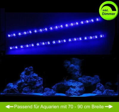Creative Lights Aquarium Mondlicht 2 x 30 cm LED Dimmbar Blau Wasserdicht SET
