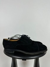 Men's Vintage Gucci Black Suede Oxford Dress Shoes Size 8 UK,9 US