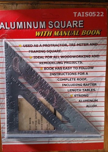 ALUMINUM SQUARE WITH BOOK MANUAL TAIS0522 3 PCS - Picture 2 of 5