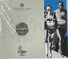 2022 50P COMMONWEALTH GAMES FIFTY PENCE - BRILLIANT UNCIRCULATED -BU -COIN PACK