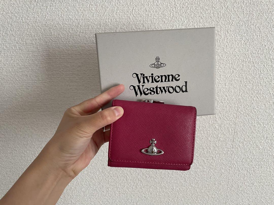 Vivienne Westwood 財布 Wallet Vivienne Westwood Gamaguchi Trifold Wallet Color Red orb Enamel | eBay
