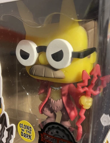 Funko POP! Amazon Exclusive SIMPSONS Ned Flanders The Devil #1029 GLOW IN DARK