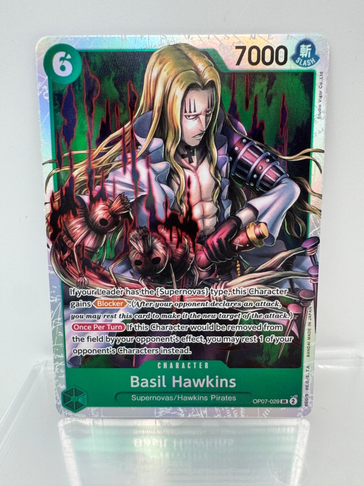One Piece: 500 Years in the Future - Basil Hawkins (Foil Super Rare OP07-029)