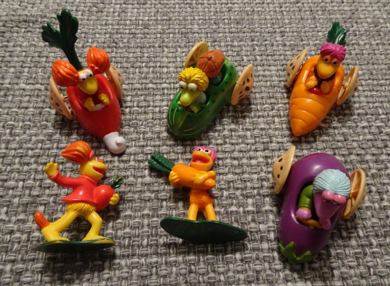 Vintage McDonalds 1988 Fraggle Rock set with under 3 toys