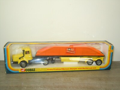 Berliet Cab Unit Bottom Dumper - Corgi MajorToys 1102 England - in Box *71107