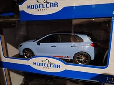 Model Car Group 1/18 Scale - Hyundai i30 N (2021) Light Blue