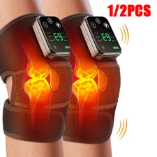 3 in 1 Heated Vibration Knee Joint Brace Therapy Shoulder Massager Pain Relief