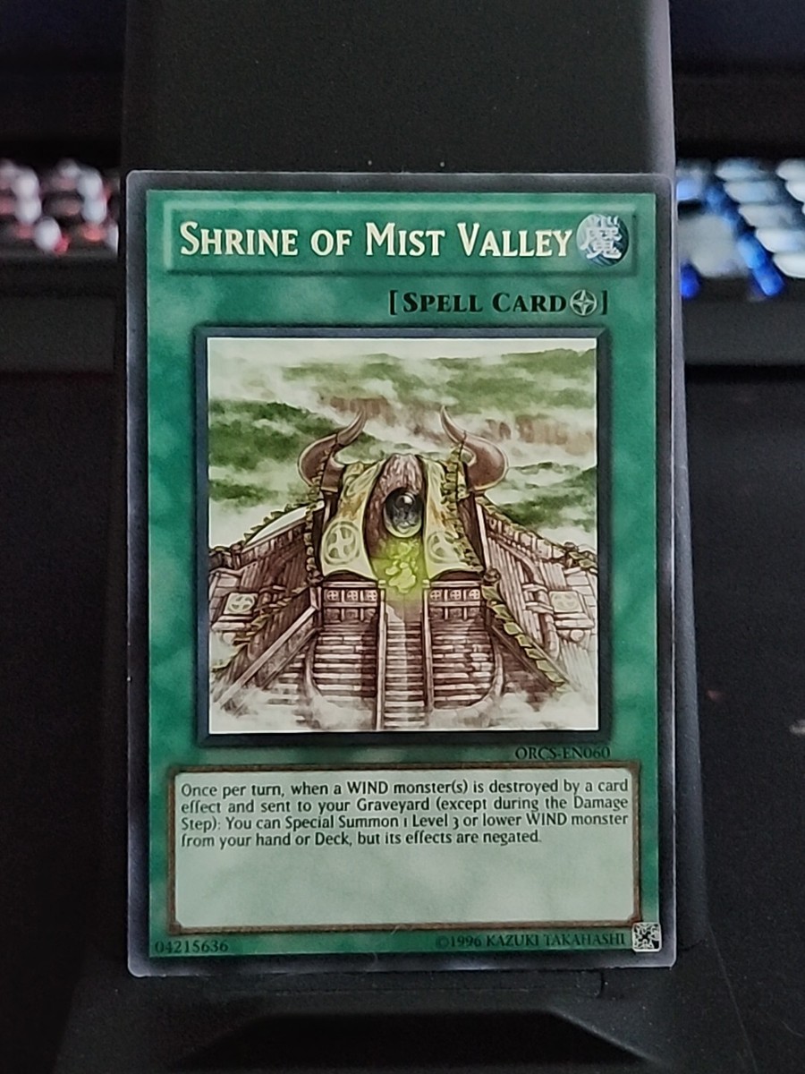 yugioh mist valley deck Shrine of - Rare Foil - Spell Card This card cannot declare an attack unless you return 1 card you control to its owners hand. Falcon of Mist Valley (character)