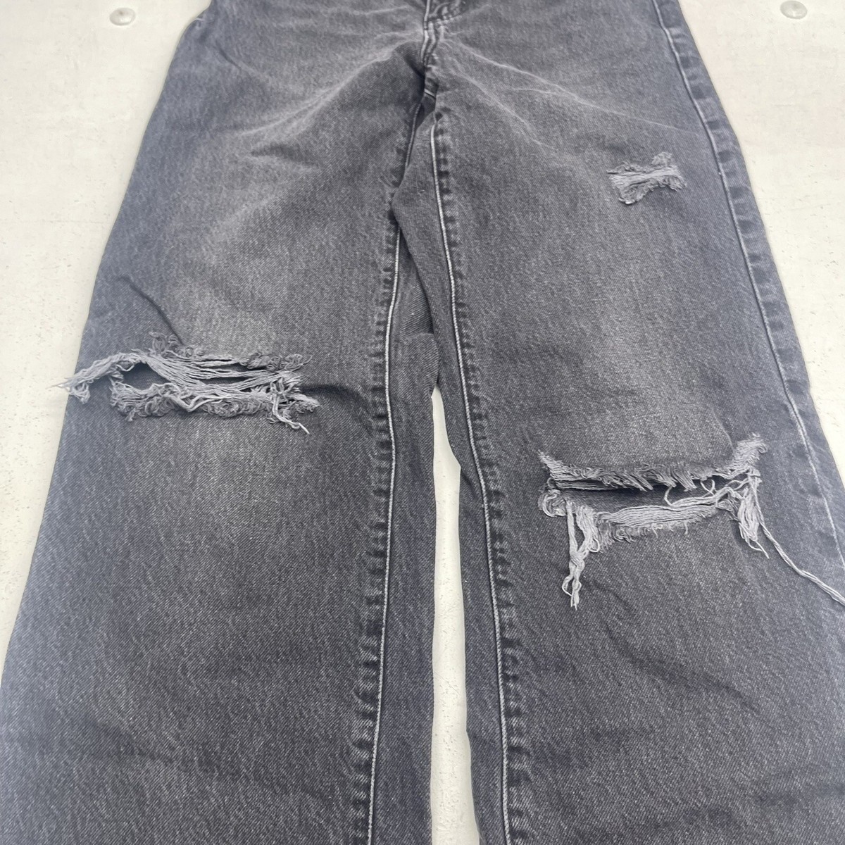 Garage Black Denim Jambe Large Wide Leg Jeans Women's Size 25 | eBay