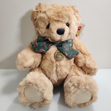 Dakin Stewart Vintage Jointed Teddy Bear Limited Edition Vintage 1989 Green Bow