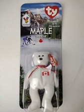 Ty Beanie Baby McDonald's Collection Maple The Bear 1996 Rare Retired Tag Error